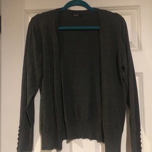 Large charcoal cardigan